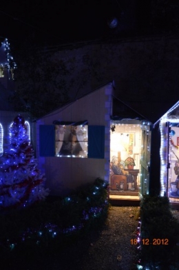 noel,ferme illuminée