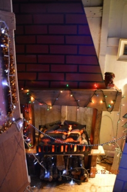 noel,ferme illuminée