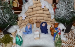 crèche,boules vertes,pluie, 085.JPG
