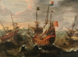 frédéric tison,photographie,une escadre de vaisseaux dans la tempête,andries van aertvelt