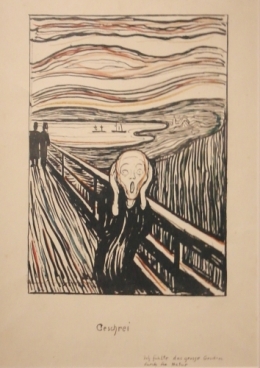 edvard munch,le cri,lithographie,frédéric tison,photographie