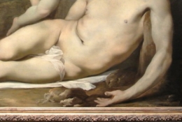 frédéric tison,photographie,lubin baugin,le christ mort pleuré par deux anges,détail