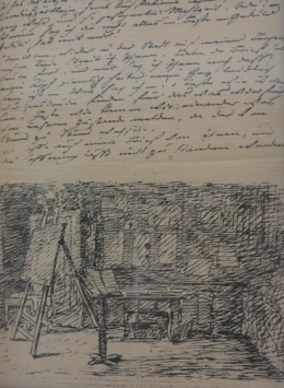 Goethehaus 13 - manuscrit et dessin de G.jpg