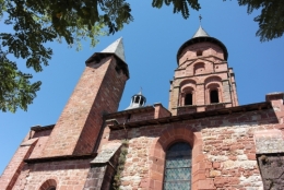frédéric tison,photographie,collonges-la-rouge,église saint-pierre,tympan,ascension du christ