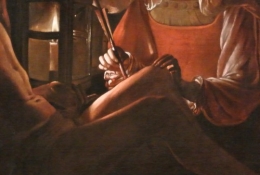 frédéric tison,photographie,georges de la tour (d'après),saint sébastien soigné par irène,détail