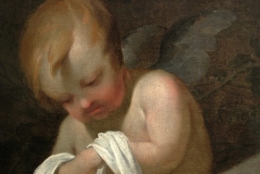 frédéric tison,photographie,lubin baugin,le christ mort pleuré par deux anges,détail