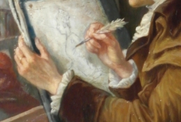 joseph-emmanuel van den büssche (1837-1908),le peintre david dessinant marie-antoinette conduite au supplice,le 16 octobre 1793,frédéric tison,photographie,musée de la révolution française