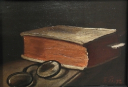 léon bonvin (1834-1866),nature morte aux lunettes et au livre,frédéric tison,photographie