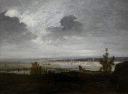  frédéric tison, photographie, georges michel, pont menant à une ville