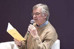 James Sacré, Une fin d'après-midi continuée, jardin, cerisier,rouge