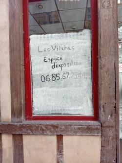 Dessiner au blanc de Meudon sur les vitrines