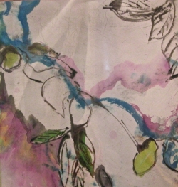 M.A. fleurs aquarelle papier chinois