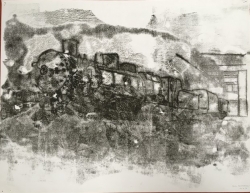 Train fumant