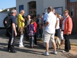 Rassemblememnt devant la gare SNCF