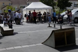 Démonstration de skateboard