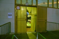 L'entrée de la halle