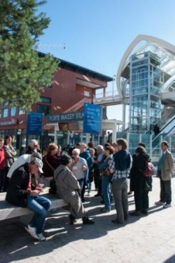 Départ de la balade autour des gares