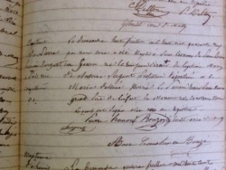 Acte de baptême de Lucien Sergent