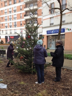 Décoration du sapin