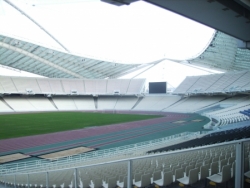 Visite du stade olympique d'Athènes