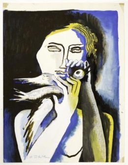 a tire d'aile,georges braque,femme à l'oiseau,ossip zadkine