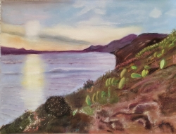 Coucher de soleil sur Lanzarotte