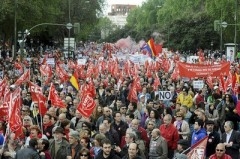grèce, espagne, europe, austérité, manifestations, cuba, 1er mai, chômage, austérité, cgt, fsu, solidaires, fo, 1er mai, bernadette groison, thierry lepaon, christian mahieux, 