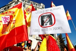 barcelone,catalans pro-espagne,indépendantistes,un peu d'ordre