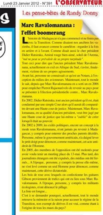 Madagascar, ordures, Antananarivo, CUA, Lalao Ravalomanana, Marc Ravalomanana, Ravalomanana, Randy Donny, Samva