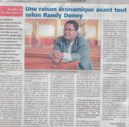 îles éparses, Randy Donny, Midi Madagasikara, KFC, Tanamasoandro