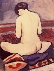 August Macke - Nu assis a l'oreiller (1911).jpg