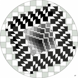 vusual art,cinetic art,dessins,perspective,inversion