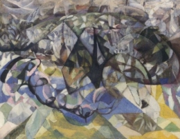 Villon-Fumée et arbres en fleurs.JPG