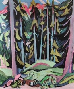 Ernst Ludwig Kirchner - Chemin dans une foret de montagne (1919).jpg