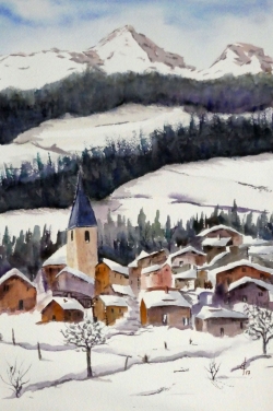 Village en hiver 2
