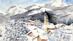 Village en hiver 1