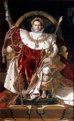 Napoléon sur son trone impérial