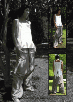 pantalon sarouel, coton polyamide