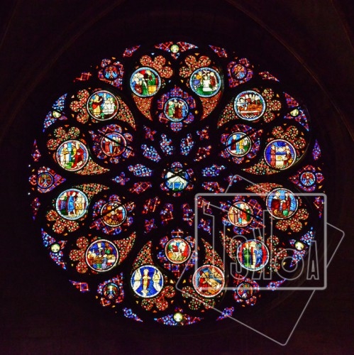 Rosace Occidentale De La Cath drale Saint Jean De Lyon Iconotekoa