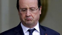 La lente dégringolade de la popularité de Hollande....