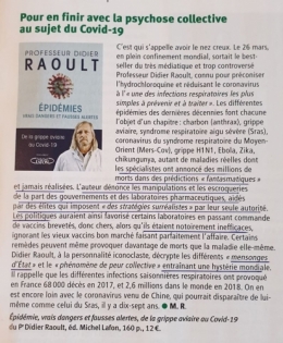 Livre du Pr Didier RAOULT sur la psychose du Coronavirus.jpg