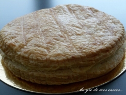 Galette, crème amande, poire