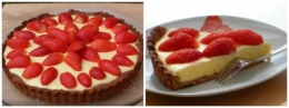 Tarte sucrée, fraise,citron