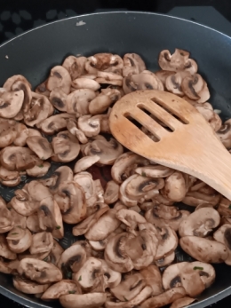 Filo, champignons, Ricotta