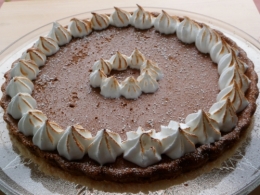 Tarte sucrée, chocolat, dacquoise