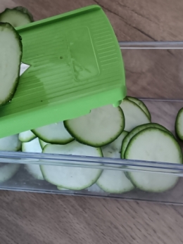 Courgette, miel, moutarde, romarin 