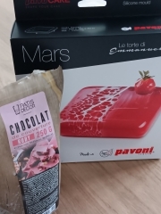 Entremets, framboise, citron, chocolat ruby