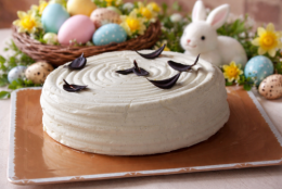 Entremets, ganache montée,  vanille, poires