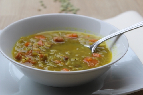 Soupe de pois cassés et lard fumé : Au gré de mes envies