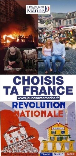 fn,front national,pétain,révolution nationale,extrême droite,affiche,france